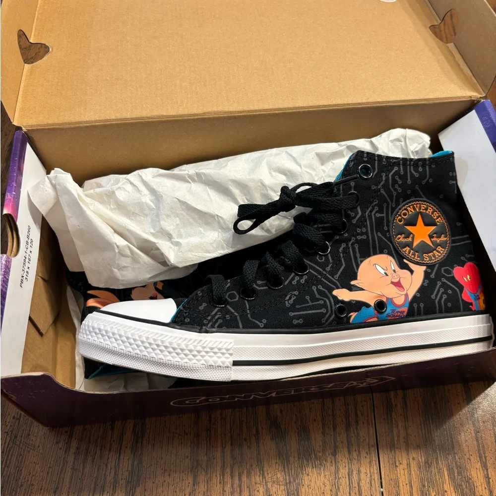 Space Jam Chuck Taylor All Star High Tune Squad men’s 6.5/womens 8.5 - Picture 4 of 10